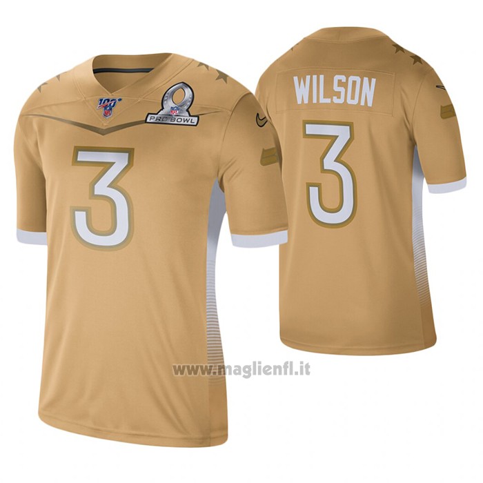Maglia NFL Game Seattle Seahawks Russell Wilson 2020 Nfc Pro Bowl Or